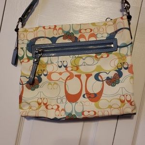 Coach Optic Logo Signature Butterfly Crossbody Bag